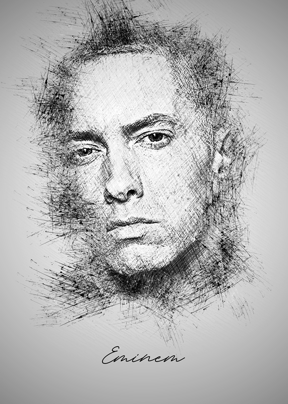 Eminem posters & prints by Sketch Art - Printler
